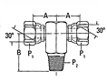 2254 NPSM X External Pipe Tee